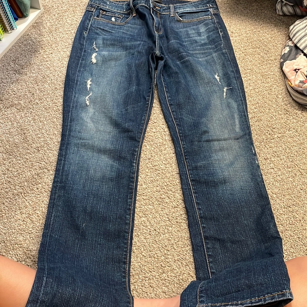 Vince blue jeans ripped jeans size 28